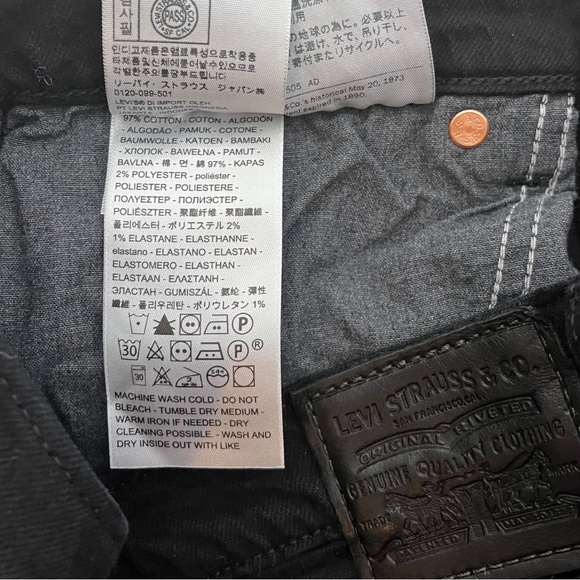 Levi’s Premium Wedgie Fit Women’s Jeans | Black | Cut-Off Hem | 28 - Picture 14 of 15